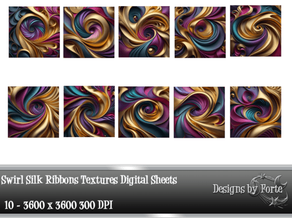 Download Swirl Silk Ribbons Paper Textures - Textures Collection