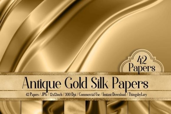 Download Antique Gold Luxury Silk Satin Papers - Satin Collection